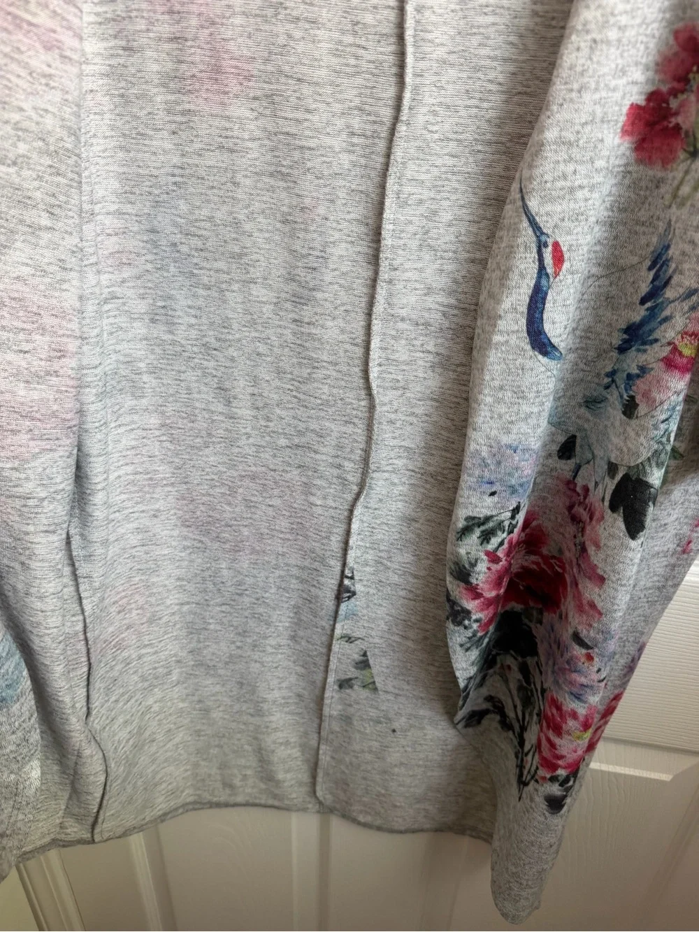 Ginger G Light Heather Gray Open Cardigan